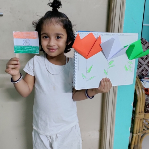 Republic Day Activity by Montessori Students