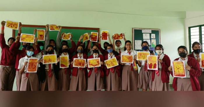 Art Integrated Learning by Grade X Students
