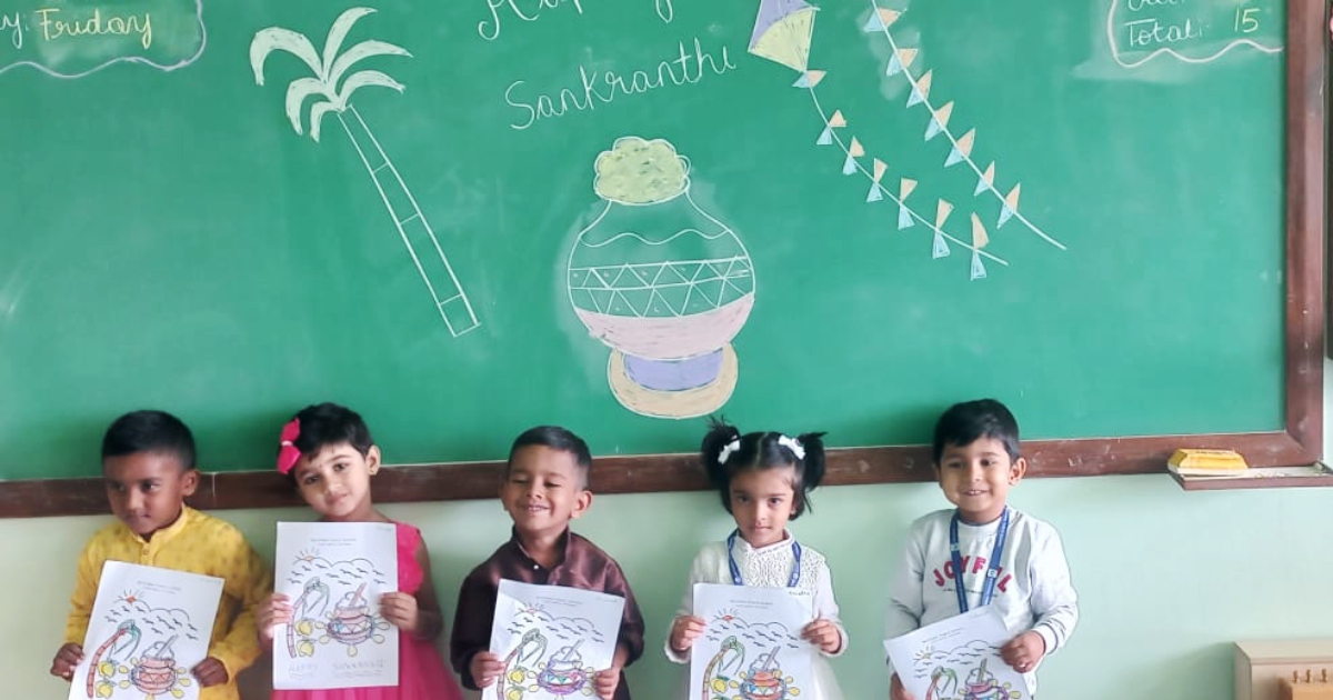 Makar Sankranti Celebration by Montessori Students