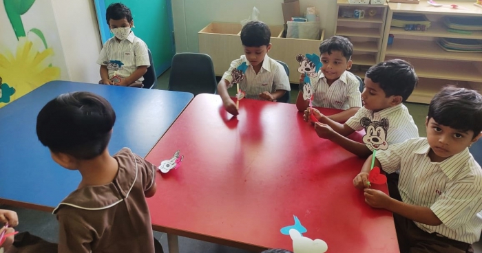Crafting Activity of Pre-Primary Students