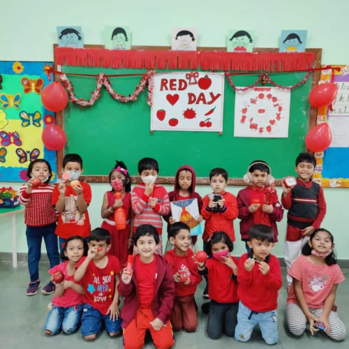 Red Day Celebration by UKG Students