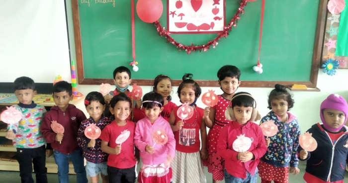 Red Day Celebration by Montessori Students