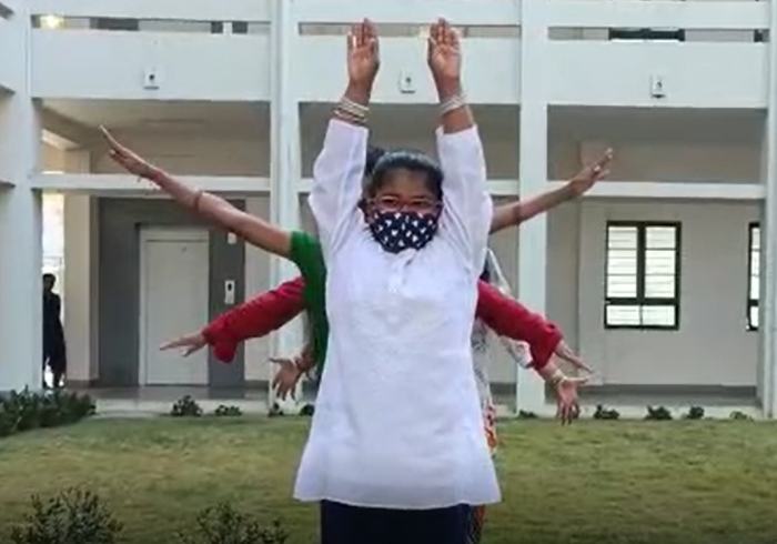 Dance Performance by Grade V C Students for International women's day celebration
